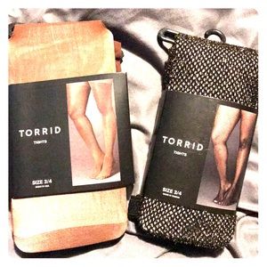 Two 3/4 torrid tights